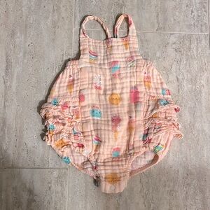 Angel Dear ice Cream linen onesie